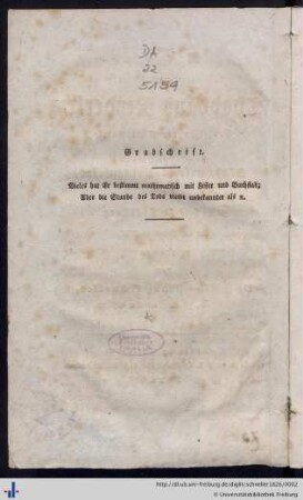 Grabschrift