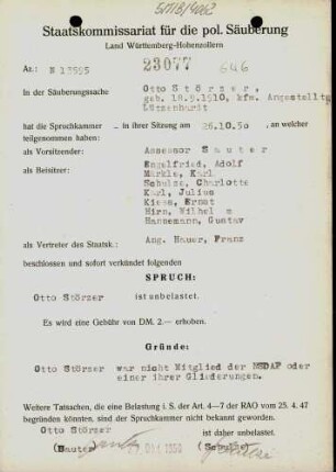 Störzer, Otto