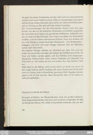 Gespräch am Rande der Sahara