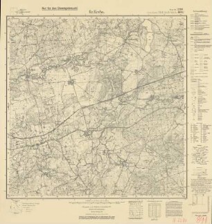 2280 (alte Nr.: 891) Gr. Krebs, Meßtischblatt (4cm - Karte)
