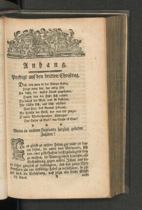 Predigt auf den dritten Christtag.