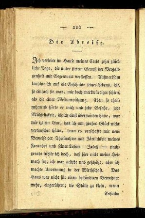 Die Abreise.