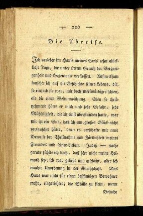 Die Abreise.