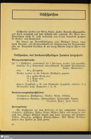 Süßspeisen