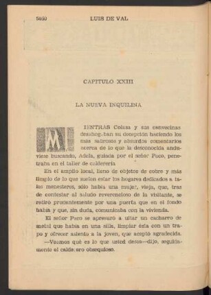 Capítulo XXIII - La nueva inquilina