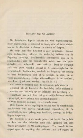 Inrigting van het bestuur