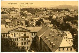 Mittweida. Blick auf Mittweida nach Osten