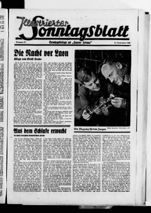 Illustriertes Sontagsblatt. 1938-1941