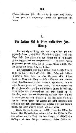 Das deutsche Lied in seiner musikalischen Ausbildung
