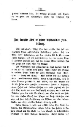 Das deutsche Lied in seiner musikalischen Ausbildung