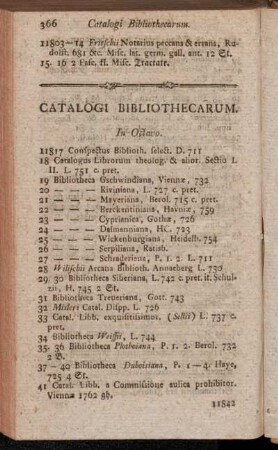 Catalogi Bibliothecarum.