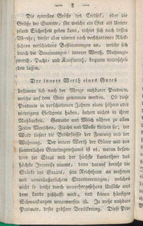 Der innere Werth eines Gutes