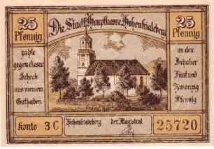 Notgeld der Stadt Hohenfriedberg