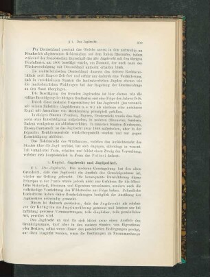 1. Kapitel. Jagdrecht und Jagdpolizei