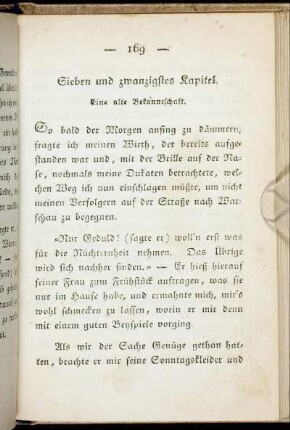 Sieben und zwanzigstes Kapitel. Eine alte Bekanntschaft.