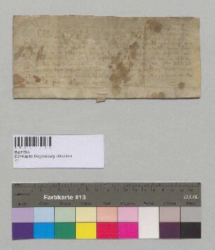 Landgraf Ulrich von Leuchtenberg bestätigt, keinerlei Ansprüche an Dompropst Konrad von Heimberg und das Domkapitel Regensburg zu haben ... S: Landgraf Ulrich von Leuchtenberg