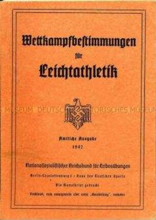 Anleitungsheft für Leichtathletik-Wettkämpfe