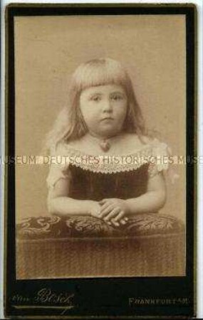 Porträt eines Mädchens, Carte de Visite