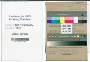 Entnazifizierung Winand Goetz , geb. 11.05.1896 (Landwirt)