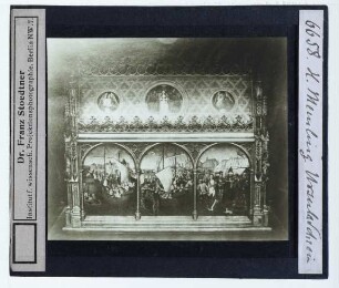 Memling, Ursula-Schrein (Brügge SJH 0000.SJ0176.I) : seitliche Betzrachtung