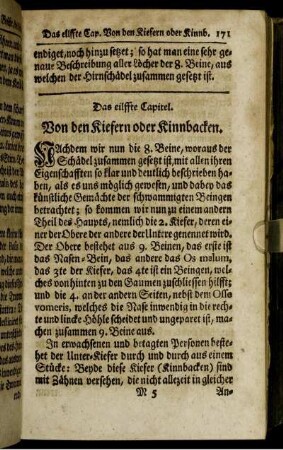Das eilffte Capitel. Von den Kiefern oder Kinnbacken.
