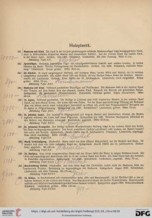 Holzplastik (Nr. 381-413)