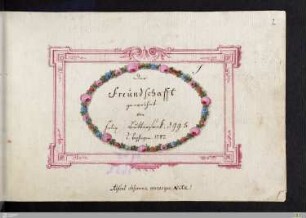 Stammbuch Felix Buttersack - Cod.hist.oct.278