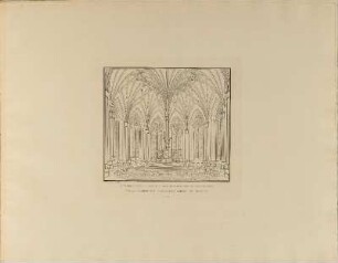 Illustration: Perspectivische Ansicht Vom Jnneren Des Altarraumes Der Entworfenen St Gertrauds Kirche Zu Berlin.
