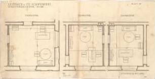 Fischer, Theodor; Schweinfurt (Bayern); Basaltwerke, Verwaltungs-Gebäude - Direktorenzimmer (Grundrisse)