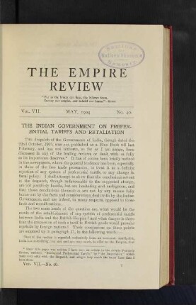 Vol. VII. May, 1904. No. 40.