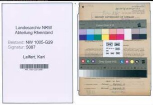 Entnazifizierung Karl Leifert , geb. 23.07.1910 (Bauingenieur)