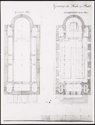 Johanniskirche, Berlin-Moabit Ergänzungsbauten: Grundrisse