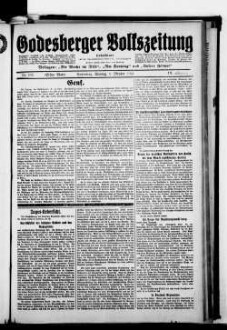 Godesberger Volkszeitung. 1913-1933