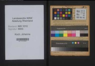 Entnazifizierung Johanna Koch , geb. 14.09.1877 (Haendlerin)