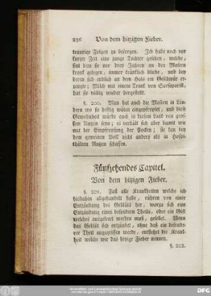 Fünfzehendes Capitel. Von dem hitzigen Fieber.