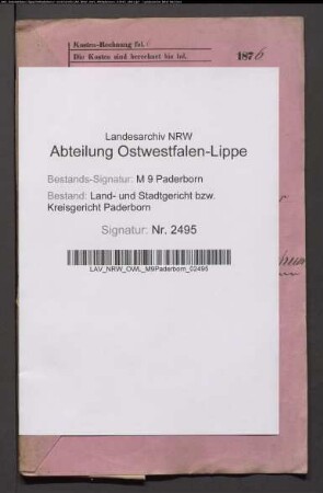 Erblasser: Brockmeyer, Anton; Erblasser: Brockmeyer, Catharina, geb. Egeler: