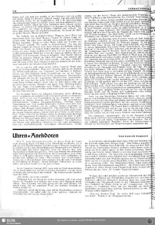 Uhren-Anekdoten