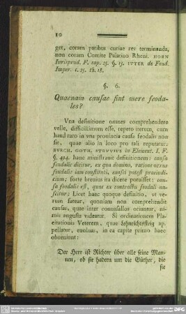 §. 6. Quaenam causae sint mere feodales?