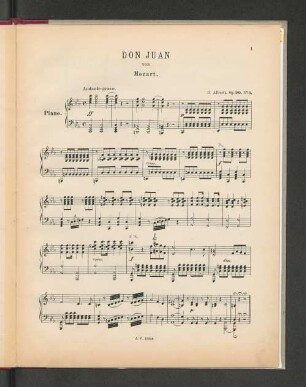 Don Juan von Mozart. [Piano.]