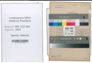 Entnazifizierung Heinrich Specht , geb. 11.05.1888 (Landwirt)