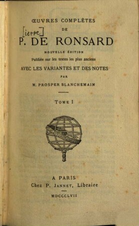Oeuvres complètes, 1