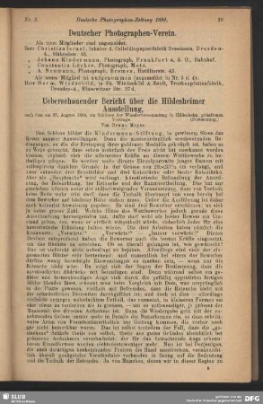 Ueberschauender Bericht über die Hildesheimer Ausstellung