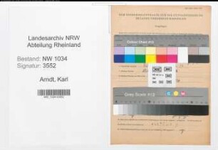Entnazifizierung Karl Arndt , geb. 26.05.1883 (Stabsfeldwebel)