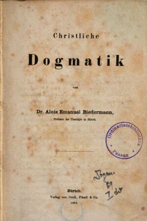 Christliche Dogmatik