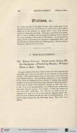 [741. Orations, &c. - 744. Orosius]