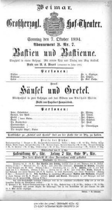 Hänsel und Gretel