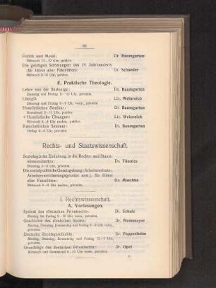 Rechts- und Staatswissenschaft.