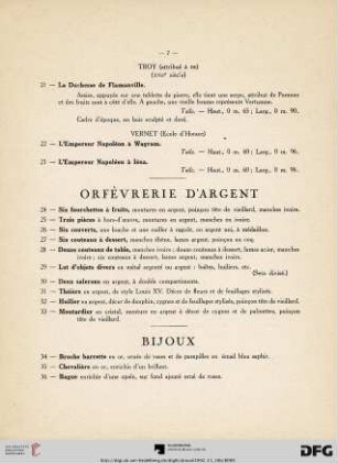 Bijoux (Nr. 34-44)