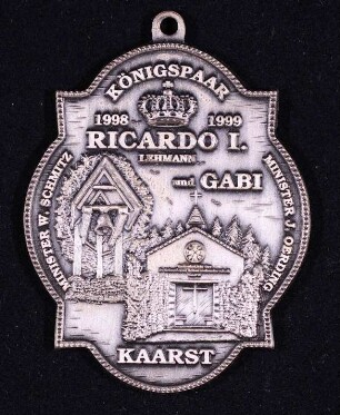 Orden Schützenkönig Kaarst 1998/99 Ricardo Lehmann