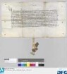 Das Landgericht des Burggraftums Nürnberg vidimiert die Urkunde König Rupprechts vom 6. Januar 1401.
